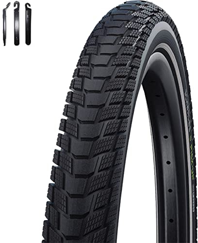 1 x Schwalbe Fahrradreifen Draht Pick Up Performance Schwarz mit Reflex 55-406 (20 x 2.15) inkl. Reifenheber