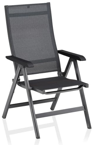 Kettler Basic Plus Premium Multipositionssessel, anthrazit/lakritz, Alu/Outdoorgewebe, 0102401-7000