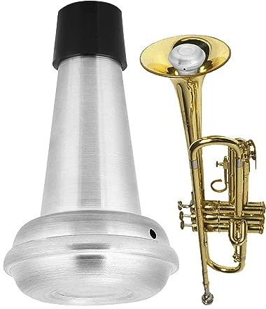 Trumpet-straight-dämpare, ljuddämpare för trumpetljuddämpare – universell träningsdämpare, musikinstrumentdel för alla typer av trumpeter, nybörjare eller proffs pratvider