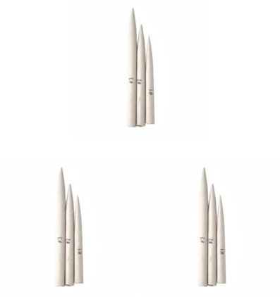 3er-Set 3 Stück Home Office Sketch Blending Stump Stick Papier Stifte Künstler Studenten Kohle Zeichnen Tragbare Werkzeuge Tortillon DIY