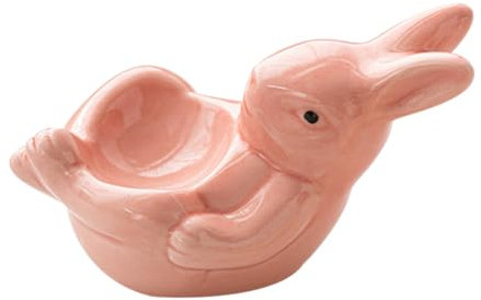 OUNONA Support Œufs en Forme De Lapin Organisateur pour Œufs Durs Accessoire De Cuisine Rose