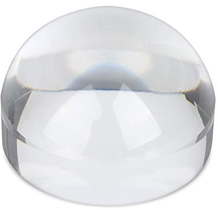 Dome Magnifier, 6X Magnifier Dome Optical Acrylic Magnifying Glass Paperweight Magnifying Glass Desktop Dome Magnifier for Reading 78 X 50mm