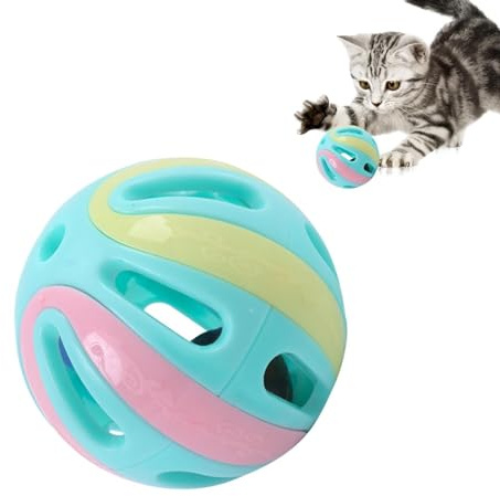 Rasselball Spielzeug - Katze Jingle Balls - Tragbarer Ball Katzenspielzeug, Katzen und Kätzchen Glockenspielzeug, einfach zu Katze Jingle Balls Spielzeug, hohle Katze Jingle Bälle, Interaktives