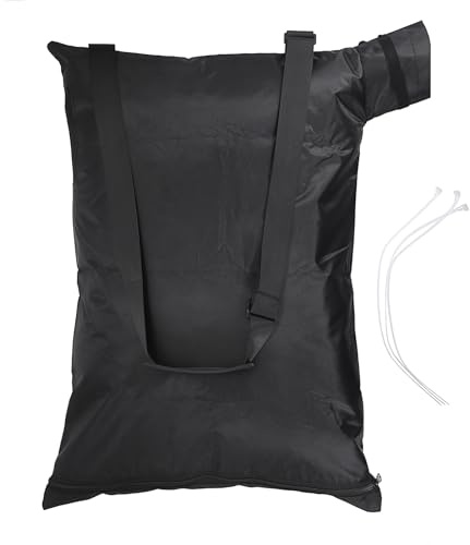 IGNPION Sac universel pour aspirateur/souffleur à feuilles - 420D Oxford, sac de collecte de feuilles de jardin de grande capacité 90L adapté à la plupart des aspirateurs à feuilles, sac à fermeture