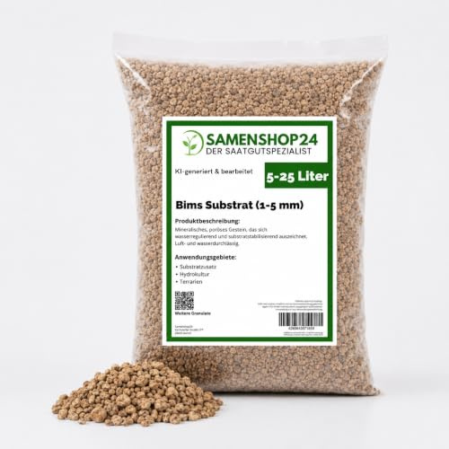 Verschiedene Substrate für eigene Mischnungen oder als EInzelkomponente für Hydroponic, Erdersatz etc (5 Liter, Bimsstein)