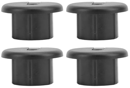 4 Stück Wandlochtüllen, 1-Zoll-Kabeltülle mit Kabeldurchführung für die Wandkabelführung, Ethernet-Kabel und Router-Kabel (Black)