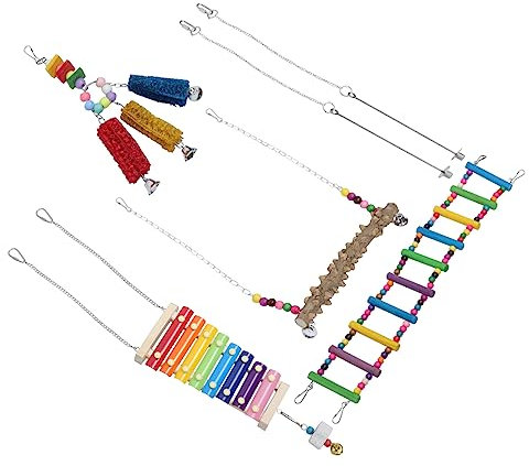 YARNOW Set Di Altalene Per Galli Giocattoli Per Polli Frutta E Verdura Dimensioni Per Uccelli Pollo E Gallina