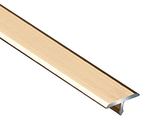 Tira de transición de Tira de umbral de Piso Moldeada en T, baldosa/Alfombra de Barra de transición de Madera a laminada, Tiras de Cubierta de 15 mm de Ancho, Opcionales