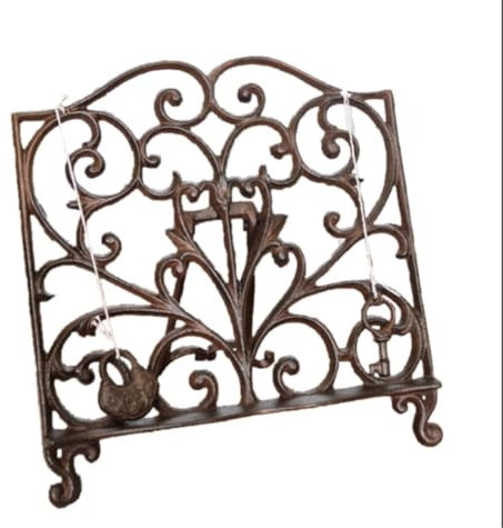 HYKJCSS Recipe Book Stand Cookbook Stand Vintage Cookbook Stand Cast Iron Decorative Metal Cookbook Recipe Holder For Cookbooks Stands For Kitchen Cook Book Stands For Kitchen