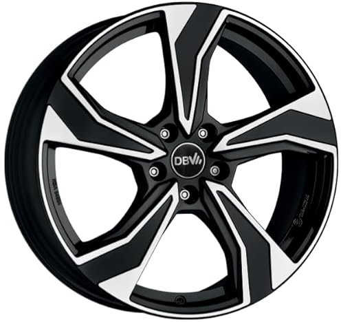 Cerchio in lega da 18 pollici DBV VENEZIA KB 7,5 x 18 5/114,3 ET55 nero, lucidato cerchione