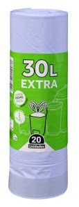 Bolsa de basura extra Bosque Verde 30L cubo mediano absorbe olores perfume lavanda Paquete 20 bolsas Pack 2