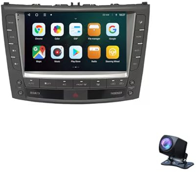 Android 15 Car Radio 2 Din Stereo with Carplay&Android Auto/BT/WiFi for Lexus IS250 XE20 2005-2013 GPS Navigation 9'' Multimedia Video Player FM Reverse Camera(2G+32G)