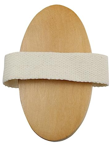 SHERCHPRY Brosse De Bain à Poils Doux Bois Écologique Avec Manche Accessoire Salle De Bain Pour Massage Et Exfoliation Du Corps