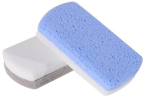Lima para Pies de Vidrio, Removedor de Callos, 2 Piezas | Uso en Casa o Salón de Pedicura, Pad Reemplazable, Diseño Ergonómico, Fácil de Limpiar