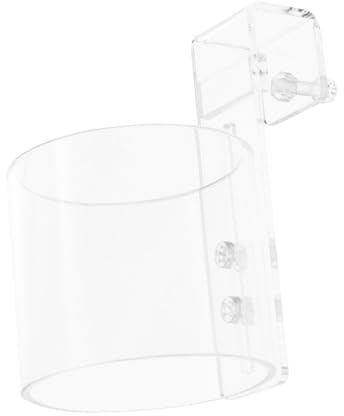 SHINEOFI Aquarium Feeding Ring Acrylic Anti-Scatter Fish Feeding Circle for Beginner Fish Tanks Betta Shrimp Turtle Feed Bowl with 80 Hook Holder