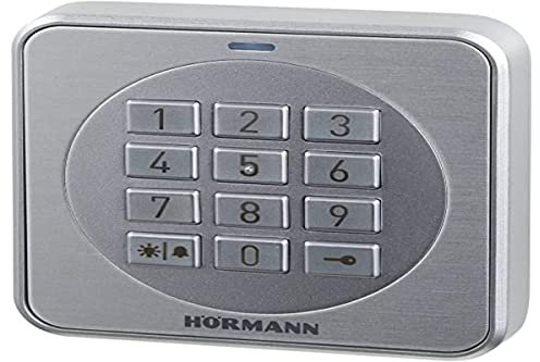 Hörmann 4511633 Codeschloss/Codetaster CTV 3-1 ~ für 3 Funktionen, besonders robust, mit Metalltastatur, bis zu zwei Garagentore oder elektrische Türöffner bedienen ~ Maße: 8 x 8 x 1,5 cm
