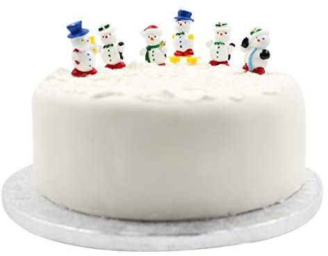 Cake Factory Christmas Cake Decorations Snowman Topper 6pc (snowmen)