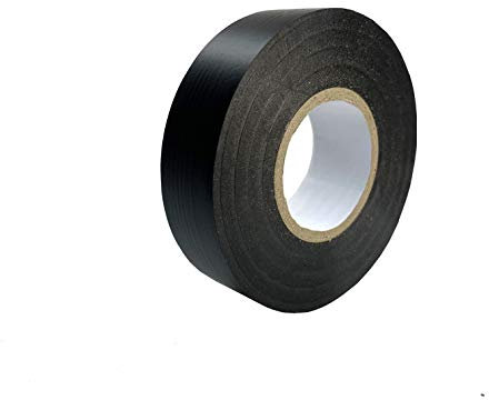 Keephot Ruban adhésif isolant électrique, en PVC, Étanche, Résistant à l'humidité, Non conducteur, Résistant aux UV -, 15 mm x 20 m (15 mm x 20 m, Noir)