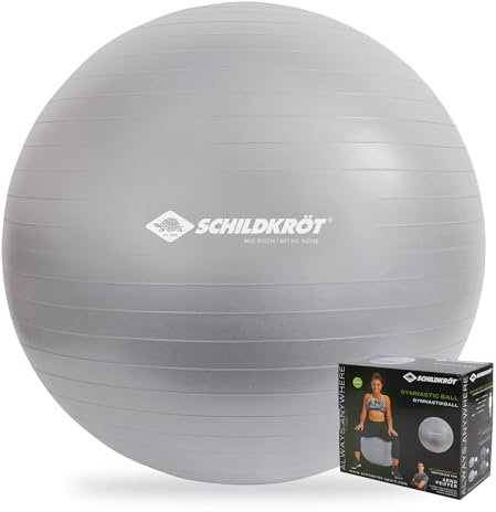 Schildkröt Ballon de Gymnastique, Adulte 85cm, Anthracite