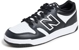 New Balance Unisex-Adult BB480 V1 Sneaker, White/Black, 12