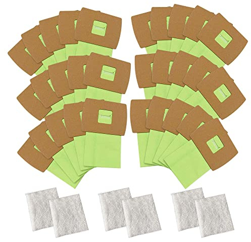 30 Pack Type BB Canister Bags Replacement Fit for Oreck XL Canister Vacuum bags Buster B,PKBB12DW BB180 BB280 BB850 BB870 BB900 BB1000 MV160 with 6 Motor Filter BM04 Kit ATXKXE