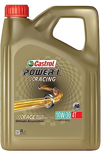 CASTROL Motoröl 10W-30 Power 1 Vollsynthetiköl Synthetiköl Motor Öl API SL Racing 4T 4L