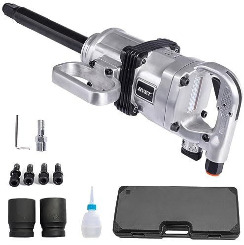 ERGOMASTER Air Impact Wrench Gun 1 Inch High Torque, Pneumatic Impact Wrench Set Heavy Duty with D Handle, Carrying Case, 4200 RPM, for Car, Equipment Repair