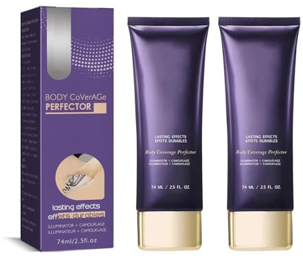 Abdeckcreme für Besenreiser, Concealer-Creme, Tattoo Abdeckung Make Up, Bein Make Up Wasserfest, Body Make up, Foundation Wasserfest Für Arm Bein Narben (2PC)