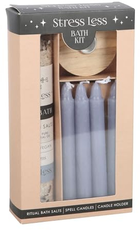 Kit de baño de relajación definitivo con magia vegetal, sal esencial de aceite de jojoba y vela morada, ritual antiestrés para eventos