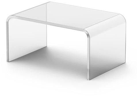 Musanpou Acrylic Step Stool, Clear Foot Stool | for Bathroom, Bedroom, Kitchen, Flower pot stool Holds Up to 250lbs