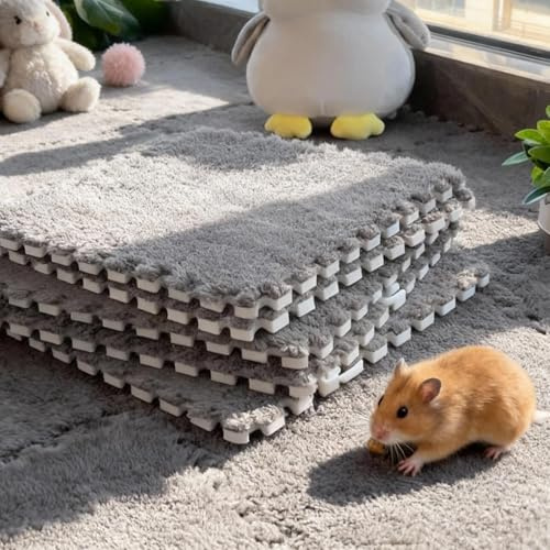 Culnflun Interlocking Foam Mats Floor, 10pcs 31 x 30cm Baby Floor, Non-slip Thickened Soft Foam Mat, Puzzle Play Mats Floor Kids Play Gym Yoga Exercise Fitness Household Whole Lay(Gray)