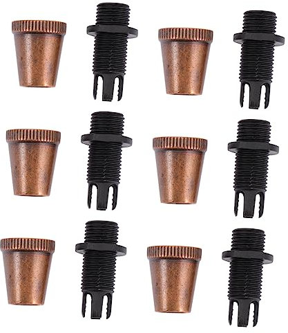 jojofuny 6pcs Copper Tone Cable Glands Cord Grips Thread Cable Lockers for DIY Chandelier Lighting Accessories Ceiling Power Fixing Grip UK