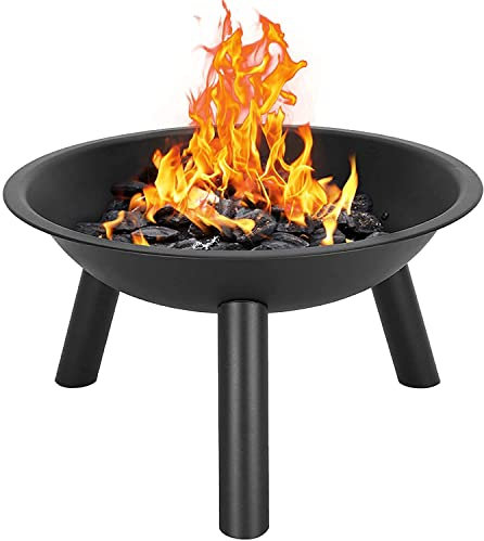RUHEN Barbecue da Esterno, braciere da Esterno, Barbecue da Giardino Nero, braciere in Metallo, Decorazione per terrazza, braciere, Stufa Portatile, utilizzato per Campeggio o Picnic
