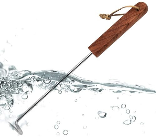 BBQ Food Turner, Food Flipper,Edelstahl Pigtail Flipper Hook | Grillenzubehör Esssenswerkzeug für Rippen, Pollchen, Hot Dogs,