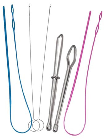 Artibetter 1 Satz Stringer Nähen Turner-nähwerkzeug Schneiderei Nähgarn Einfädeln Flexibel Nähenvorräte Nadeleinfädler Stickerei Kordelstring Dreher Nähende Einfädler Faden Rostfreier Stahl