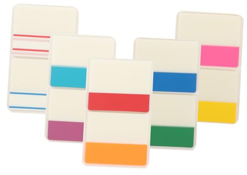 Veemoon Selbstklebende Registerreiter Für Ordner Beschreibbar Farbiges Design Lesezeichen-klebereiter Anmerkungsreiter Seitenreiter Zum Aufkleben Buchreiter Für Kommentare Klebrige