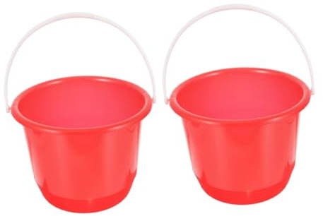 Alipis 2piezas Cubos De Agua Plásticos Portátiles Multifuncionales Para Lavado Mascotas