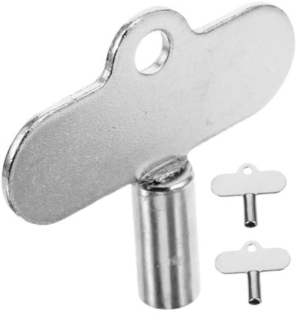Veemoon 3pcs Radiator Air Bleeder Valve Key Water Key Utility for Bleeding Radiator Heating System Plumbing Tool
