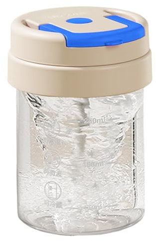 Générique Mugue Self-Mixer, bicchiere miscelatore automatico 300ml con coperchio, borraccia agitatore impermeabile miscelatore automatico ad alta velocità per cucina casa fitness