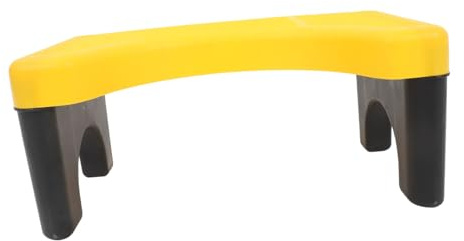 UKCOCO Tabouret de Toilette Antidérapant pour Adultes Jaune, Marchepied Repose-pieds Épaissi Multifonctionnel, Matériau Solide, Améliore Posture Accroupie, Salle de Couleur Aléatoire