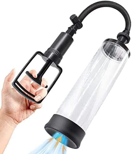 LDENUXI Strong Suction Men's Booster Vacuum Enhancement Pump with High Seal for Men to be a Bigger Men, Enlargement Device Bigger Vacuum Air Pump Extender Device Muscle Strength (WEI Black)