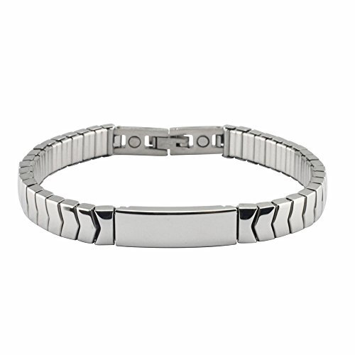 Flexibles Edelstahl Kupfer Magnetschmuck Armband ENERGETIX 4you 183 Cu MAGNETIX Cube Retro Flexi 439 M