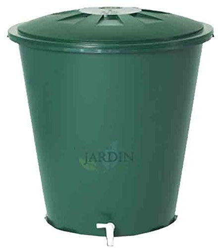 DEPÓSITO DE Agua de Polipropileno 300 litros para Agua de Lluvia. Incluye tapadera. Diámetro 80 cm, Alto 86 cm. Capacidad exacta 310 litros.