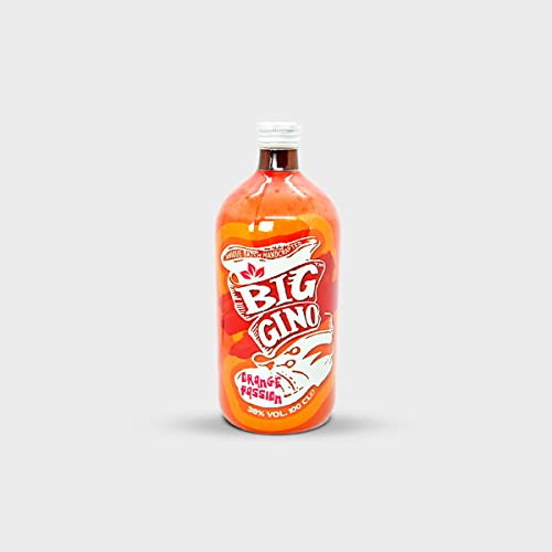 Big Gino Orange Passion - Gin da 1l - Gin dolce con note di ginepro, pomelo, bacche di pimento e bucce di arancia di Sicilia. Ottimo gin per cocktail esotici e pestati.