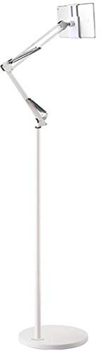 MESUER Höhenverstellbar Tablet Ständer, Buch-Standplatz Mit Justierbarem Long Arm Clamp, 360 Grad Drehbares Bett Tablet Halter-Standplatz, for 3,5 Bis 10,6-Zoll-Handy Und Tablet (Color : White)