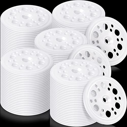 Taiyin 500 Pcs 1.77 Inch/ 45 mm Plastic Washers Foam Board Insulation Load Spreading Polypropylene Washers for Fixing and Supporting Rigid Foam Spreading for Screws Nail