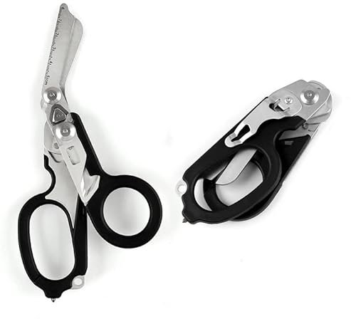 Notfallschere,Medizinische Verbandschere,Multifunktionsschere für Rettungskräfte,rettungsschere,Faltbare multifunktionale Schere für medizinisches Fachpersonal