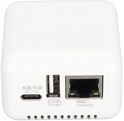 Server di Condivisione Stampa LAN 5 V per Stampanti USB, Server di Stampa di Rete USB 2.0, Adattatore per Server di Stampa USB a 1 Porta Server di Stampa per Computer Wireless