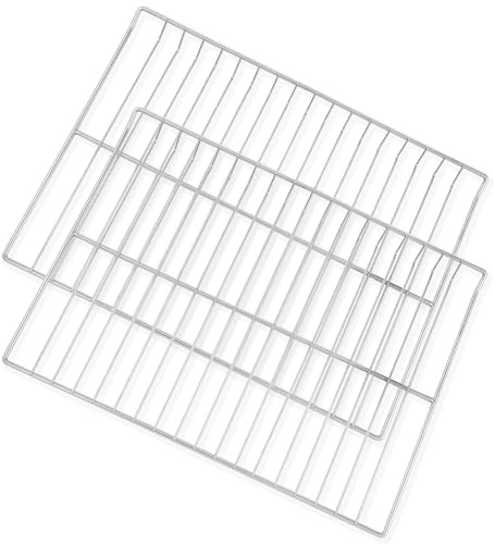 Allstare WB48T10095 Oven Rack Replacement Parts for GE Stove Oven Parts WB48K5019 Oven Shelf 23.7 x 17.4 GE Hotpoint Oven Wire Rack 304 Stainless Steel Rack-Flat 2 Pcs