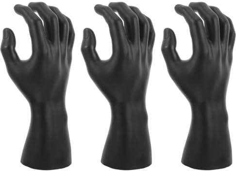 DEARMAMY 3pcs Glove Model Show Rack Hand Mannequin for Display Rings Holder Gloves Display Holder Hand Jewelry Holder Hand Mannequin Display Holder Hand Model Mannequin Model Stand Plastic